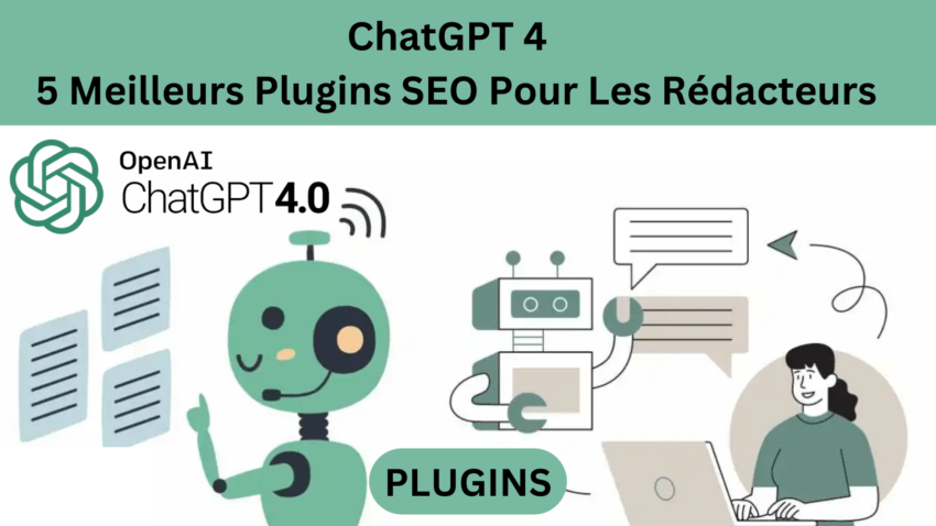 L'image met en avant le concept des meilleurs plugins SEO ChatGPT pour les copywriters, mettant l'accent sur l'importance de l'optimisation pour les rédacteurs de contenu.